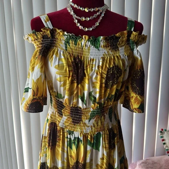 Dolce & Gabbana long Sunflower dress - Picture 11 of 11